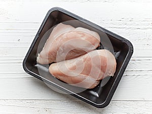 Fresh raw chicken meat