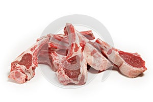 Fresh raw lamb chops