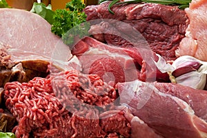 Fresh Raw Meat Background