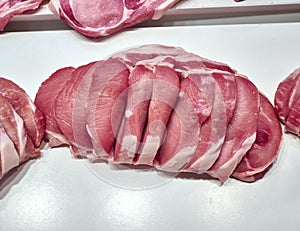 Fresh raw meat closeup