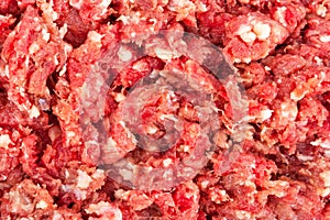Fresh raw minced meat