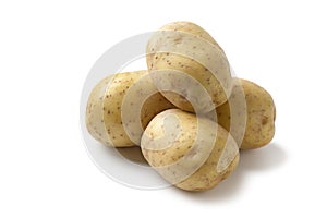 Fresh raw potatoes