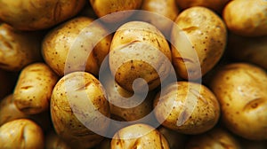 The fresh raw potatoes.AI generated image