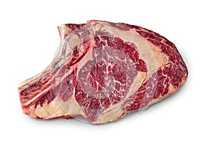 Fresh raw rib eye steak