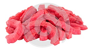 Fresh Raw Beef Stir Fry Strips photo