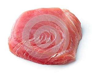 Fresh raw tuna steak