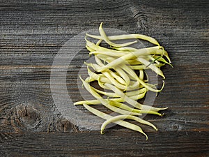 Fresh raw yellow bean