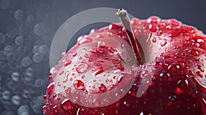 The fresh red apple. AI generated