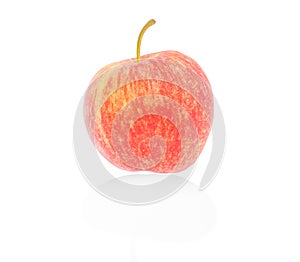 Fresh red apple isolated, Clipping path