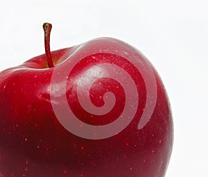 Fresh red apple isolated on white