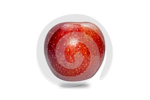 Fresh red apple isolated on white. With clipping path