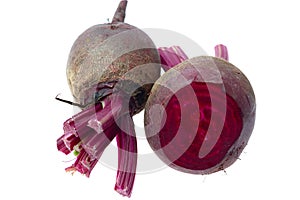 Fresh red Beet on a white background