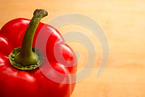 Fresh red bell pepper