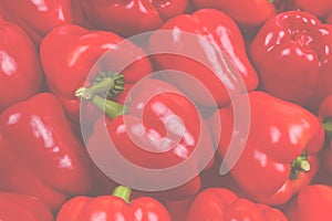 Fresh red bell pepper background