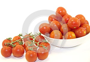 Fresh red cherry tomatoes