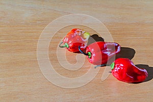 Fresh red Cherry tomatoes on the table.