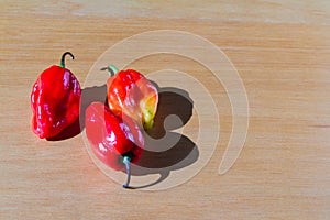 Fresh red Cherry tomatoes on the table.