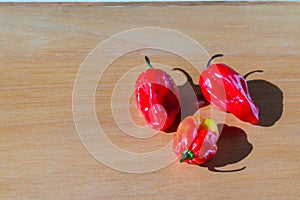 Fresh red Cherry tomatoes on the table.