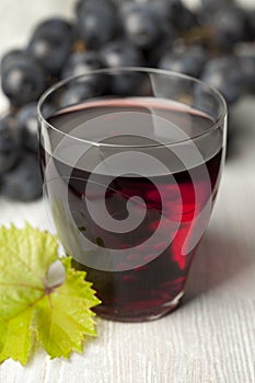 Fresh red grape juice