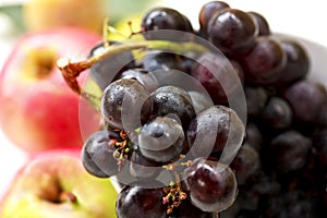 Fresh red grapes