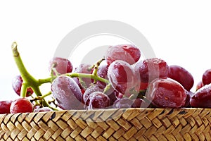 Fresh red grapes, seedless