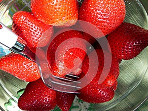 Fresh Red Juicy Tasty Yummy Scrumptious Strawberries