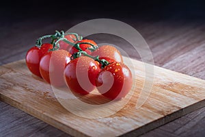 Fresh red litle tomatos