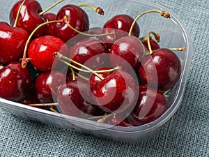 Fresh red organic Cherry, cherries