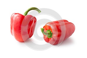 Fresh red peppers