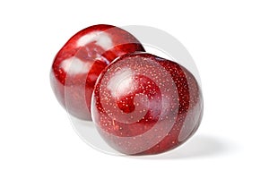 Fresh red plum