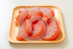 Fresh red pomelo fruit or grapefruit