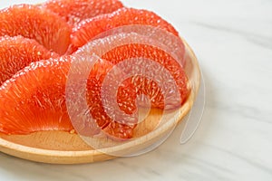 Fresh red pomelo fruit or grapefruit