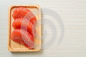 Fresh red pomelo fruit or grapefruit