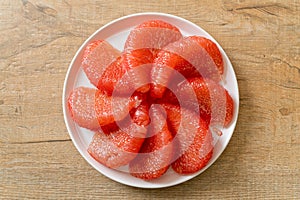 Fresh red pomelo fruit or grapefruit