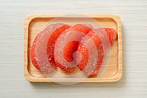 Fresh red pomelo fruit or grapefruit