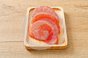 Fresh red pomelo fruit or grapefruit