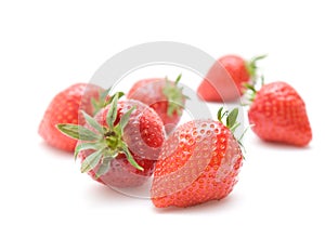 Fresh red ripe strawberries