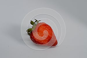 Fresh Red Strawberry Bite. Fruit. Studio Photography. Screensavers Backgrounds