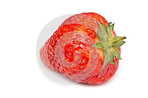 Fresh Red Strawberry Isolated