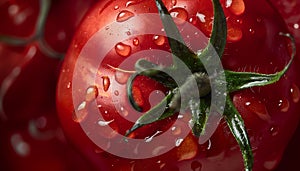 Fresh red tomato close up