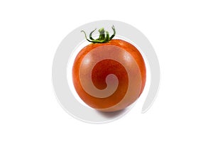 Fresh red tomatoe isolated against white