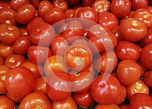 the fresh Red tomatoes in the box, Food ingredients, Vegetable, Fruits