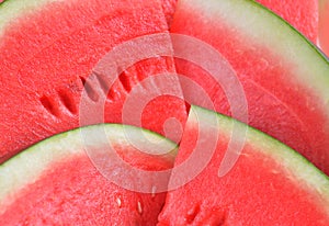 Fresh red watermelon sliced background