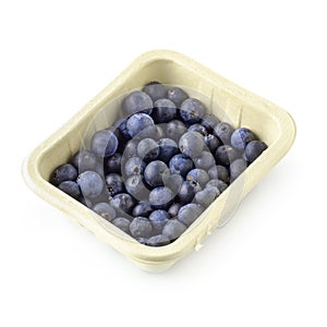 Fresh ripe blueberry isolated over a white background