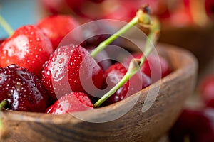 Fresh ripe cherries