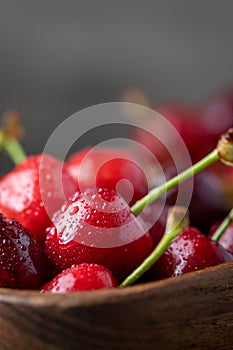 Fresh ripe cherries