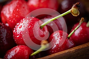 Fresh ripe cherries