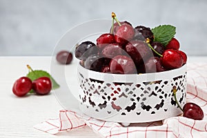 Fresh ripe cherries