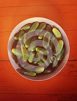 Fresh ripe cucumbers