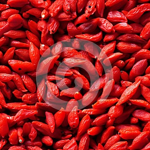 Fresh ripe goji berries, packed with antioxidants, isolated on white background high quality image